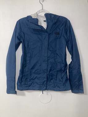 The North Face Women's Venture 2 DryVent Hooded Rain Jacket Blue Small